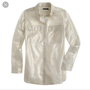 Gold Lightweight Camp shirt J Crew